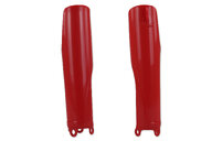 Polisport Red Lower Fork Guards for Honda: CRF250R (2019-2027), CRF250RWE (2025-2026), CRF250RX (2019-2027), CRF450L (2019-2020), CRF450R (2019-2026), CRF450RL (2021-2027), CRF450R-S (2022-2024), CRF450RWE (2021-2026), CRF450RX (2019-2026), CRF450X (2019-2027), HRC Works Edition (2027)