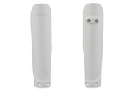 Polisport Ceramic White Lower Fork Guards for Husqvarna: FC250 (2016-2022), FC350 (2016-2022), FC450 (2016-2022), FC450 Rockstar Edition (2018-2021), FE250 (2017-2019, 2022-2023), FE350 (2017-2023), FE350s (2018, 2020, 2022-2023), FE450 (2017-2023), FE501 (2017-2023), FE501s (2020-202...and more