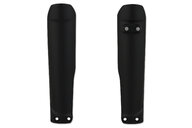 Polisport Black Lower Fork Guards for Husqvarna: FC250 (2016-2022), FC350 (2016-2022), FC450 (2016-2022), FC450 Rockstar Edition (2018-2021), FE250 (2017-2019, 2022-2023), FE350 (2017-2023), FE350s (2018, 2020, 2022-2023), FE450 (2017-2023), FE501 (2017-2023), FE501s (2020-202...and more