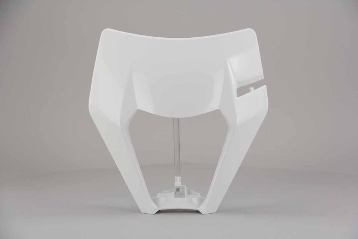 DeCal Works  Mix & Match Plastic Kit With Lower Forks & Seat Cover replacement plastics for 17-19 KTM EXCF, EXC, XCW dirt bikes 360 view