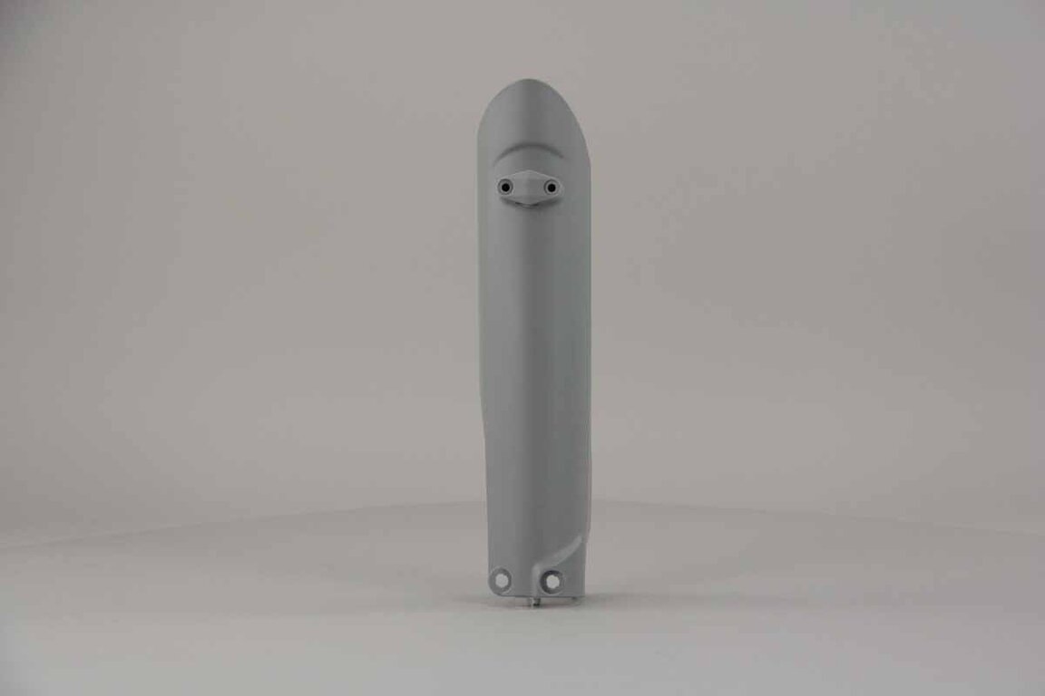 Left Side Acerbis 7c Greyhawk Lower Fork Guards replacement plastics for 14-26 GasGas, Husqvarna, KTM, Sherco EC, ECF, EX, EXF, MC, MCF, FC, TC, EXC, EXCF, SMR, SX, SXF, XC, XCF, XCW, SC, SE, SE-R, SCF, SEF, SEF-R dirt bikes.