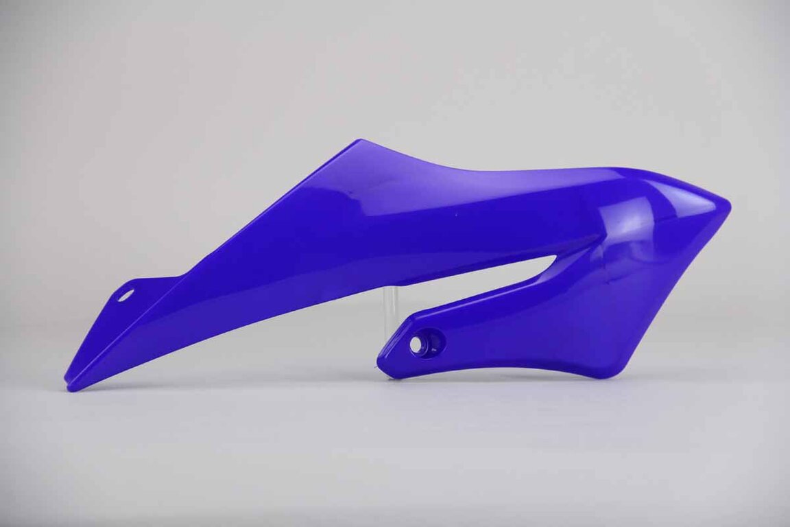 Right Side UFO Blue Radiator Shroud Set replacement plastics for 18-26 Yamaha YZ65 dirt bikes.