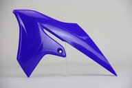 Left Side UFO Blue Radiator Shroud Set replacement plastics for 18-27 Yamaha YZ65 dirt bikes.