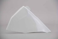 UFO Ceramic White Airbox Covers replacement plastics for 18-23 KTM EXC, EXCF, SMR, SX, SXF, XC, XCF, XCW dirt bikes 360 view