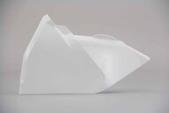 Polisport White Airbox Covers replacement plastics for 15-19 KTM EXCF, EXC, SX, SXF, XC, XCF, XCW dirt bikes 360 view