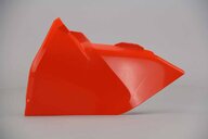 Polisport Orange Airbox Covers replacement plastics for 15-19 KTM EXCF, EXC, SX, SXF, XC, XCF, XCW dirt bikes 360 view