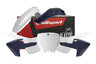 White / Blue Polisport Plastic Kit FC250, FC350, FC450, TC125, TC250
