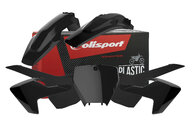 Polisport Black Plastic Kit for Husqvarna: FC250 (2016-2018), FC350 (2016-2018), FC450 (2016-2018), TC125 (2016-2018), TC250 (2017-2018)
