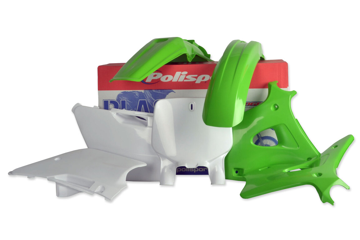 Polisport OEM Color Plastic Kit for Kawasaki: KX125 (1996-1998), KX250 (1996-1998)