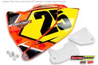 Polisport Clear Graphic Guards for KTM: EXC250F (2017-2019), EXC300 (2017-2019), EXC350F (2017-2019), EXC450F (2017-2019), EXC500F (2017-2019), SX125 (2016-2018), SX150 (2016-2018), SX250 (2017-2018), SXF250 (2016-2018), SXF250FE (2015-2017), SXF350 (2016-2018), SXF450 (201...and more