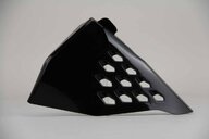 UFO Black Vented Airbox Covers replacement plastics for 18-23 KTM EXC, EXCF, SMR, SX, SXF, XC, XCF, XCW dirt bikes 360 view