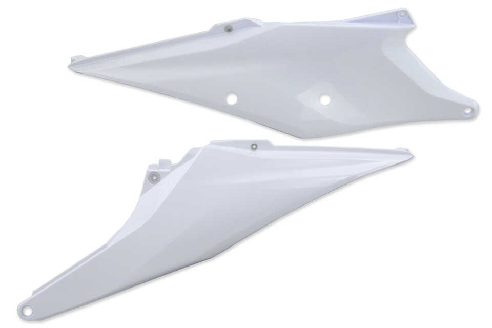 Ceramic White Side Number Plates EXC125, EXC150, EXC250, EXC250F, EXC300, EXC350F, EXC450F, EXC500F, SMR450, SX125, SX150, SX250, SXF250, SXF350, SXF450, SXF450FE, XC125, XC250, XC250 TPI, XC300, XC300 TPI, XCF250, XCF350, XCF350W, XCF450, XCF450W, XCW150, XCW150 TPI, XCW...and more