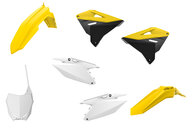 Polisport OEM Color Restyled Plastic Kit for Suzuki: RM125 (2001-2008), RM250 (2001-2008)