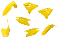 Polisport Yellow Restyled Plastic Kit for Suzuki: RM125 (2001-2008), RM250 (2001-2008)
