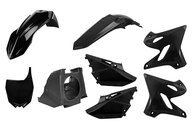 Polisport Black YZ Style Restyled Plastic Kit for Yamaha: YZ125 (2002-2020), YZ125X (2020-2022), YZ250 (2002-2020), YZ250X (2016-2022)