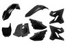 Black YZ Style Polisport Restyled Plastic Kit YZ125, YZ125X, YZ250, YZ250X