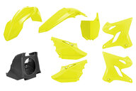 Polisport Flo Yellow YZ Style Restyled Plastic Kit for Yamaha: YZ125 (2002-2014), YZ250 (2002-2014)