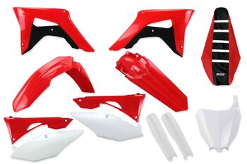 Complete Plastic Kit With Lower Forks & Seat Cover for Honda: CRF250R (2019-21) / CRF450R (2019-20) / CRF450R-S (2022) | DeCal Works