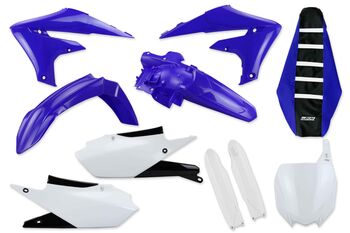 Complete Plastic Kit With Lower Forks & Seat Cover for Yamaha: YZ250F (2019-22) / YZ250FX (2020-22) / YZ450F (2018-22) / YZ450FX (2019-22) | DeCal Works