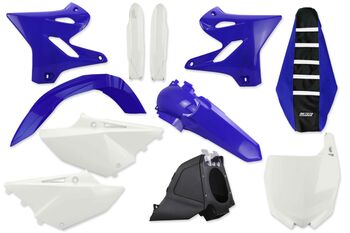 Complete Plastic Kit With Airbox, Forks & Seat Cover for Yamaha: YZ125 (2 Stroke) [Stock Shape Plastic] (2015-20) / YZ125X (2 Stroke) (2020) / YZ250 (2 Stroke) [Stock Shape Plastic] (2015-20) / YZ250X (2 Stroke) (2016-20) | DeCal Works