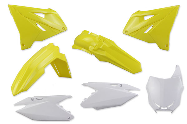 Complete Plastic Kit for Suzuki: RM125 (2 Stroke) [Polisport Restyled Plastic Kit] (2001-08) / RM250 (2 Stroke) [Polisport Restyled Plastic Kit] (2001-08) | DeCal Works