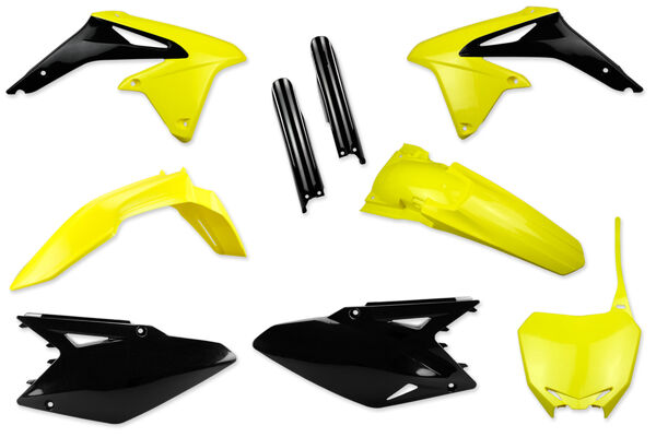 Complete Plastic Kit With Lower Forks for Suzuki: RMZ450 (2008-17) | DeCal Works