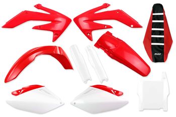 Complete Plastic Kit With Lower Forks & Seat Cover for Honda: CRF250R (2006-07) | DeCal Works
