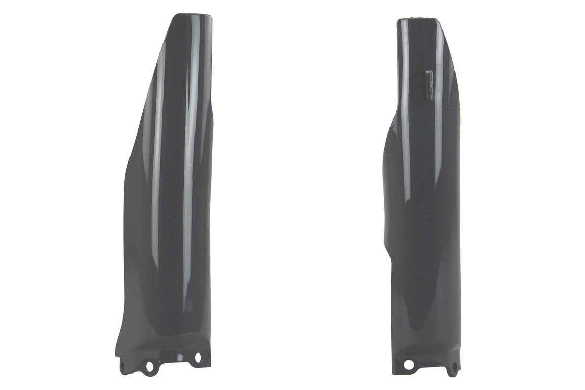 Polisport Nardo Grey Lower Fork Guards for Kawasaki: KX125 (2004-2007), KX250 (2004-2006), KX250F (2004-2005), Suzuki: RMZ250 (2004-2006)