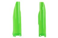 Polisport Flo Lime Green Lower Fork Guards for Kawasaki: KX125 (2004-2007), KX250 (2004-2006), KX250F (2004-2005), Suzuki: RMZ250 (2004-2006)