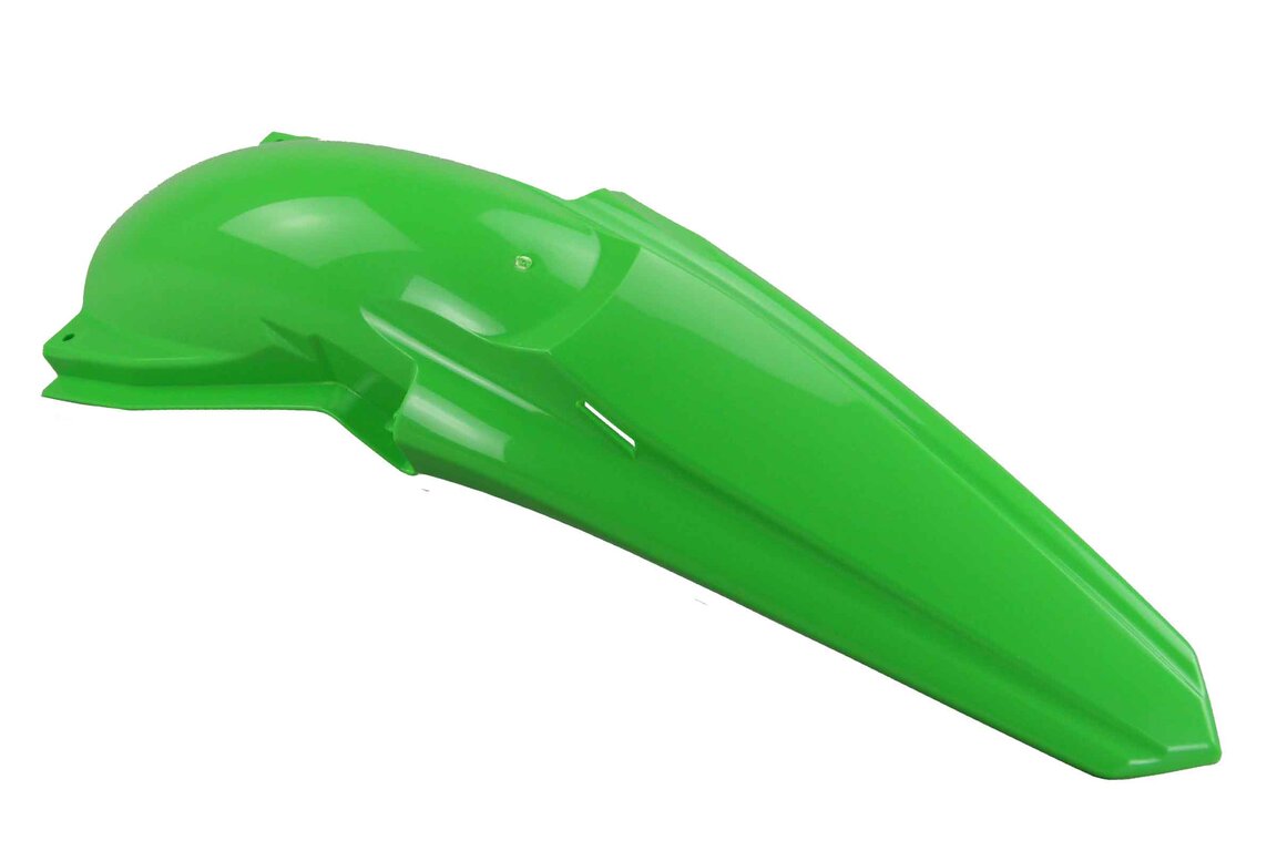 Polisport KX Green Restyled Rear Fender for Kawasaki: KX125 (2003-2007), KX250 (2003-2007)