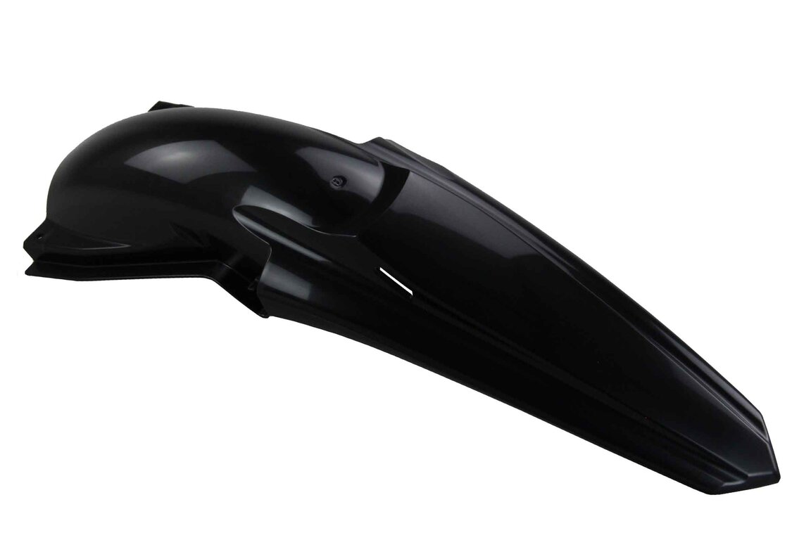Polisport Black Restyled Rear Fender for Kawasaki: KX125 (2003-2007), KX250 (2003-2007)