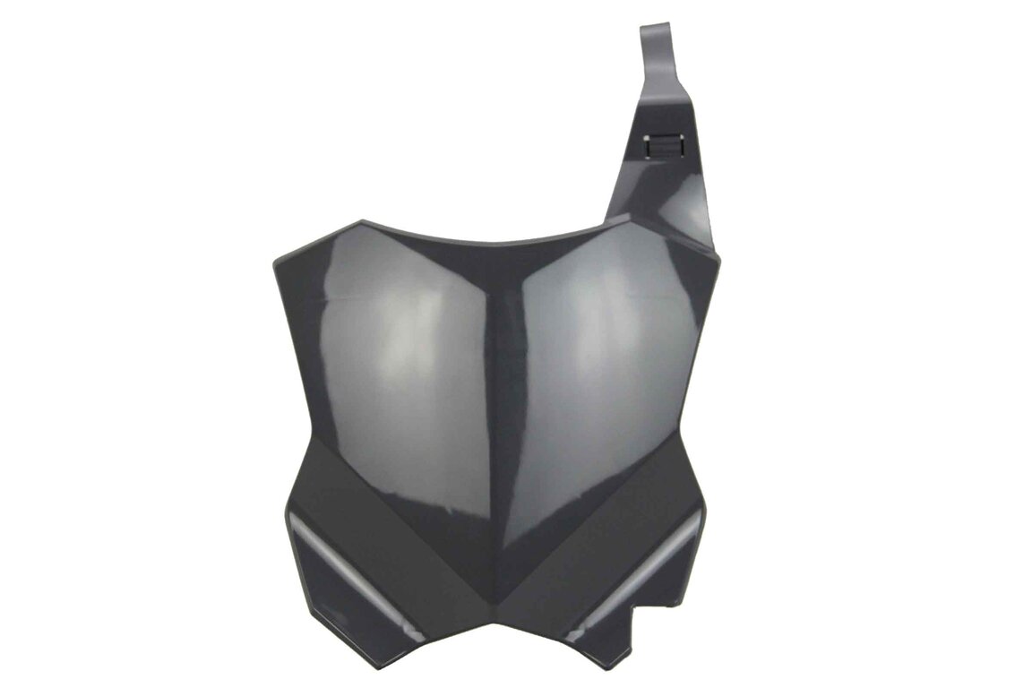 Polisport Nardo Grey Restyled Front Number Plate for Kawasaki: KX125 (2003-2007), KX250 (2003-2007)