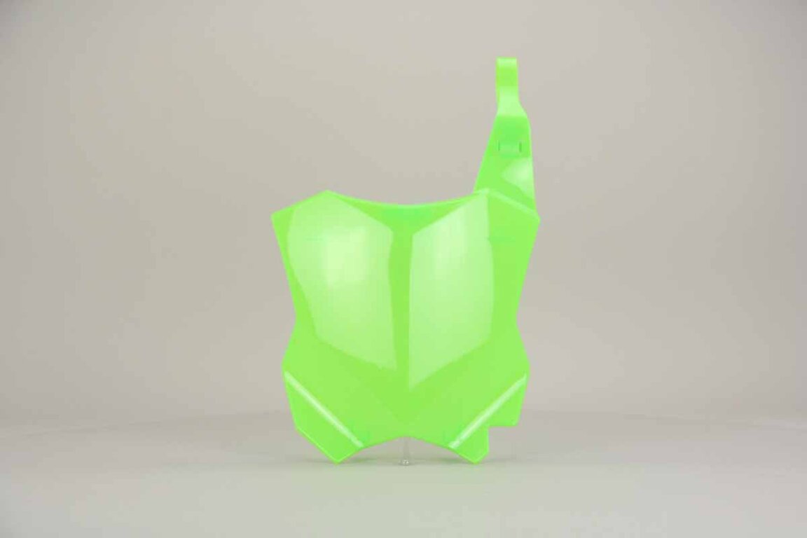 DeCal Works  Mix & Match Restyled Plastic Kit With Lower Forks replacement plastics for 03 Kawasaki KX dirt bikes 360 view