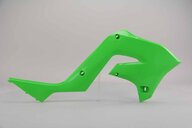Right Side DeCal Works  Mix & Match Restyled Plastic Kit With Lower Forks replacement plastics for 03 Kawasaki KX dirt bikes.