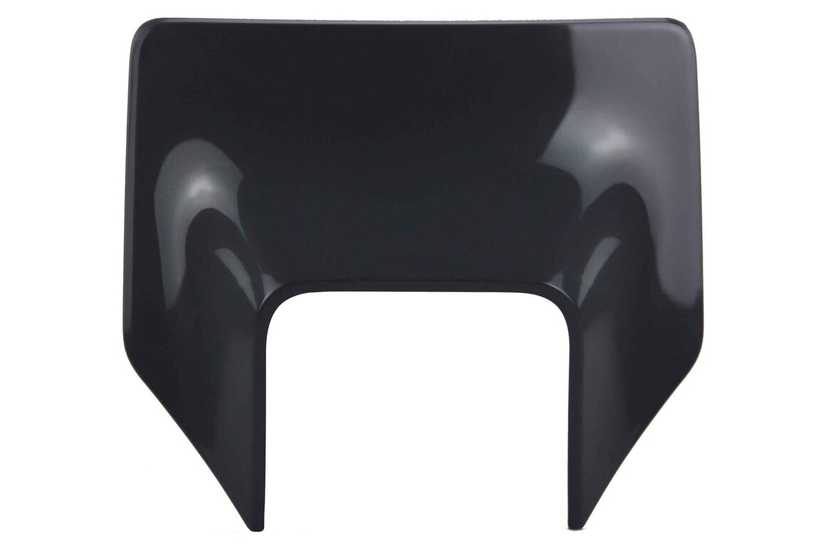 Polisport Nardo Grey Front Number Plate Headlight Mask for Husqvarna: FE250 (2017-2019), FE350 (2017-2019), FE350s (2018), FE450 (2017-2019), FE501 (2017-2019), TE150 (2017-2019), TE250 (2017-2018), TE250i (2019), TE300 (2017-2018), TE300i (2019)