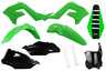  Complete Plastic Kit With Lower Forks & Seat Cover 2004 Kawasaki KX125, 2005 Kawasaki KX125, 2006 Kawasaki KX125, 2007 Kawasaki KX125, 2004 Kawasaki KX250, 2005 Kawasaki KX250, 2006 Kawasaki KX250, 2007 Kawasaki KX250