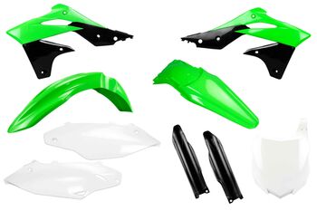 Complete Plastic Kit With Lower Forks for Kawasaki: KX250F (2013-16) | DeCal Works