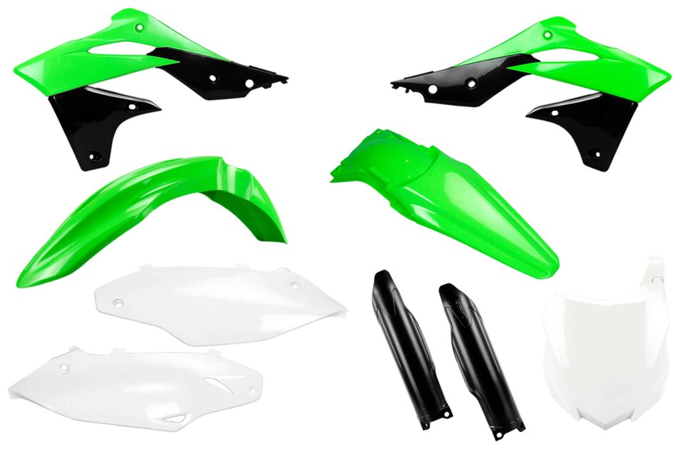 Mix & Match Plastic Kit With Lower Forks 2013 Kawasaki KX250F, 2014 Kawasaki KX250F, 2015 Kawasaki KX250F, 2016 Kawasaki KX250F | DeCal Works