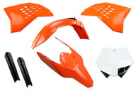 Mix & Match Plastic Kit With Lower Forks for 08-11 KTM SX, SXF, XC, XCF