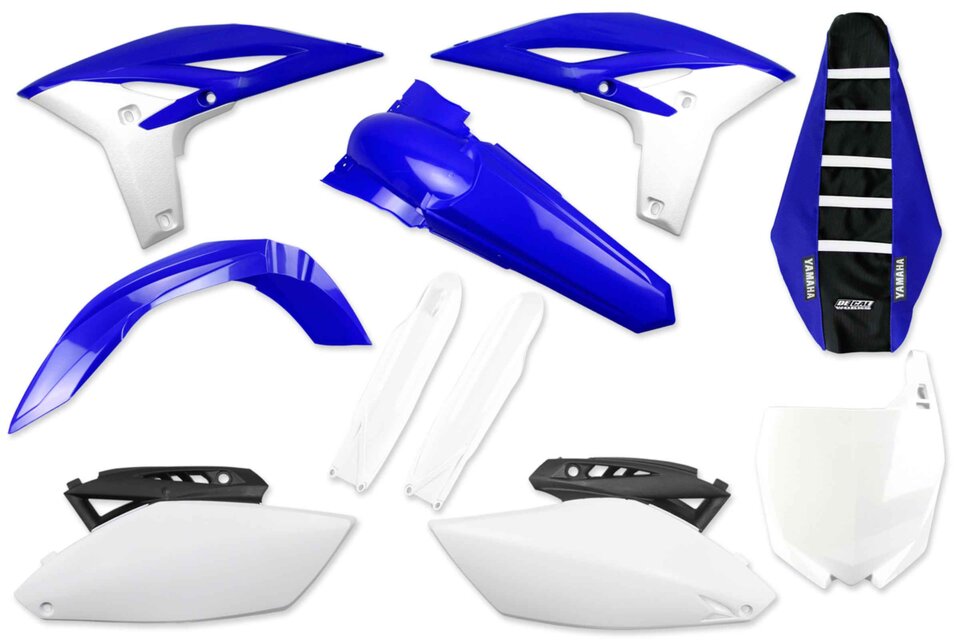Mix & Match Plastic Kit With Lower Forks & Seat Cover 2010 Yamaha YZ250F, 2011 Yamaha YZ250F, 2012 Yamaha YZ250F, 2013 Yamaha YZ250F | DeCal Works