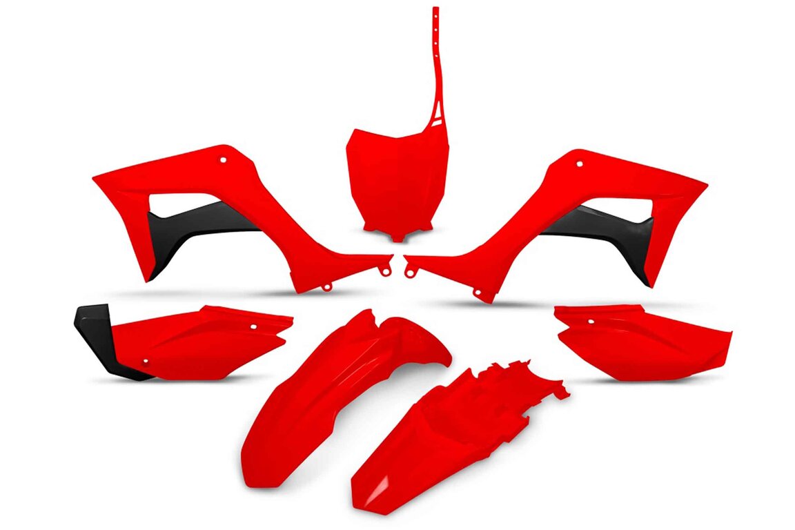 UFO Red Plastic Kit for Honda: CRF110F (2019-2027)