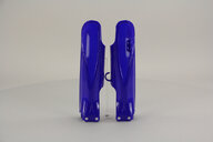 UFO Blue Lower Fork Guards replacement plastics for 19-26 Yamaha YZ85 dirt bikes 360 view