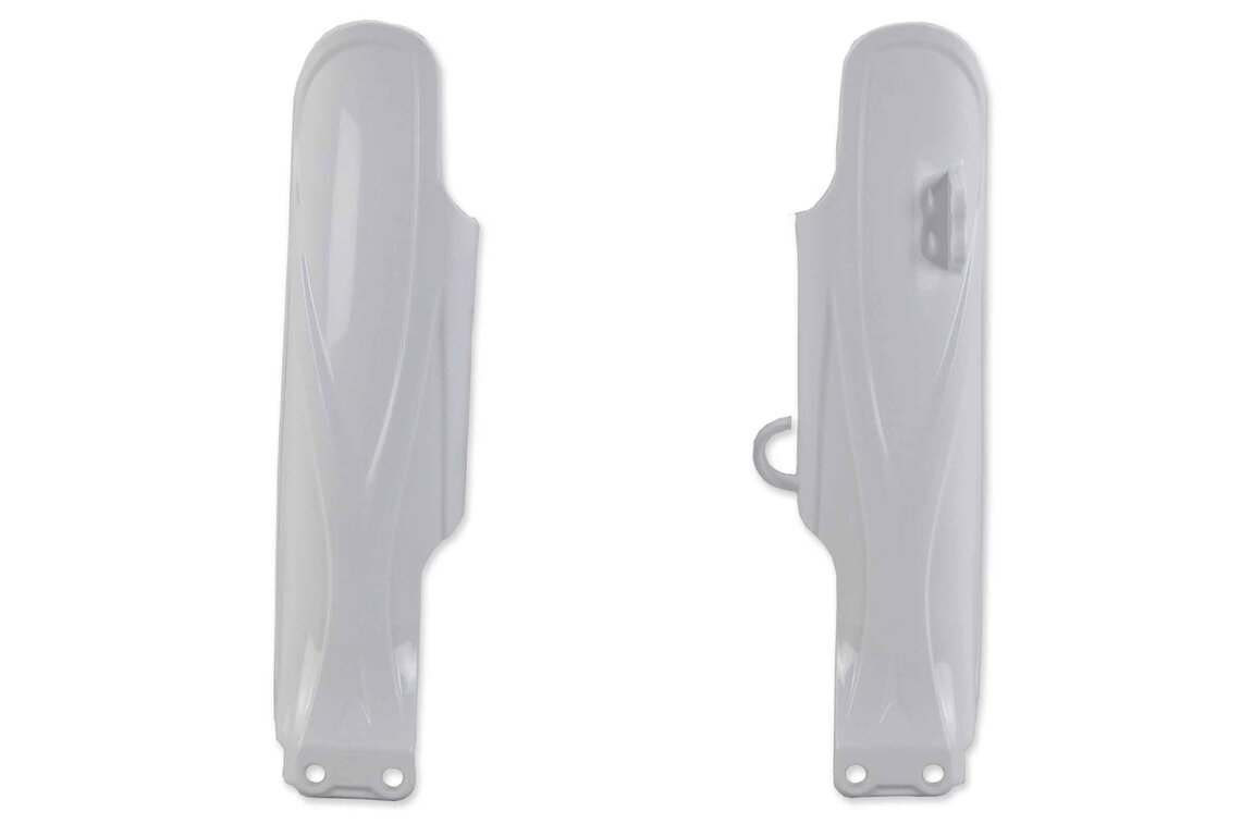 UFO White Lower Fork Guards for Yamaha: YZ85 (2019-2026), YZ85 LW (2022-2026)