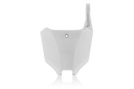 Polisport White Front Number Plate for Honda: CR125R (2000-2001), CR250R (2000-2001), CRF250R (2022-2027), CRF250RWE (2025-2026), CRF250RX (2022-2027), CRF450R (2021-2026), CRF450R-S (2023-2024), CRF450RWE (2021-2026), CRF450RX (2021-2026), HRC Works Edition (2027)
