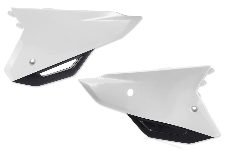 UFO White, Black Side Number Plates 21-24 CRF250, CRF450