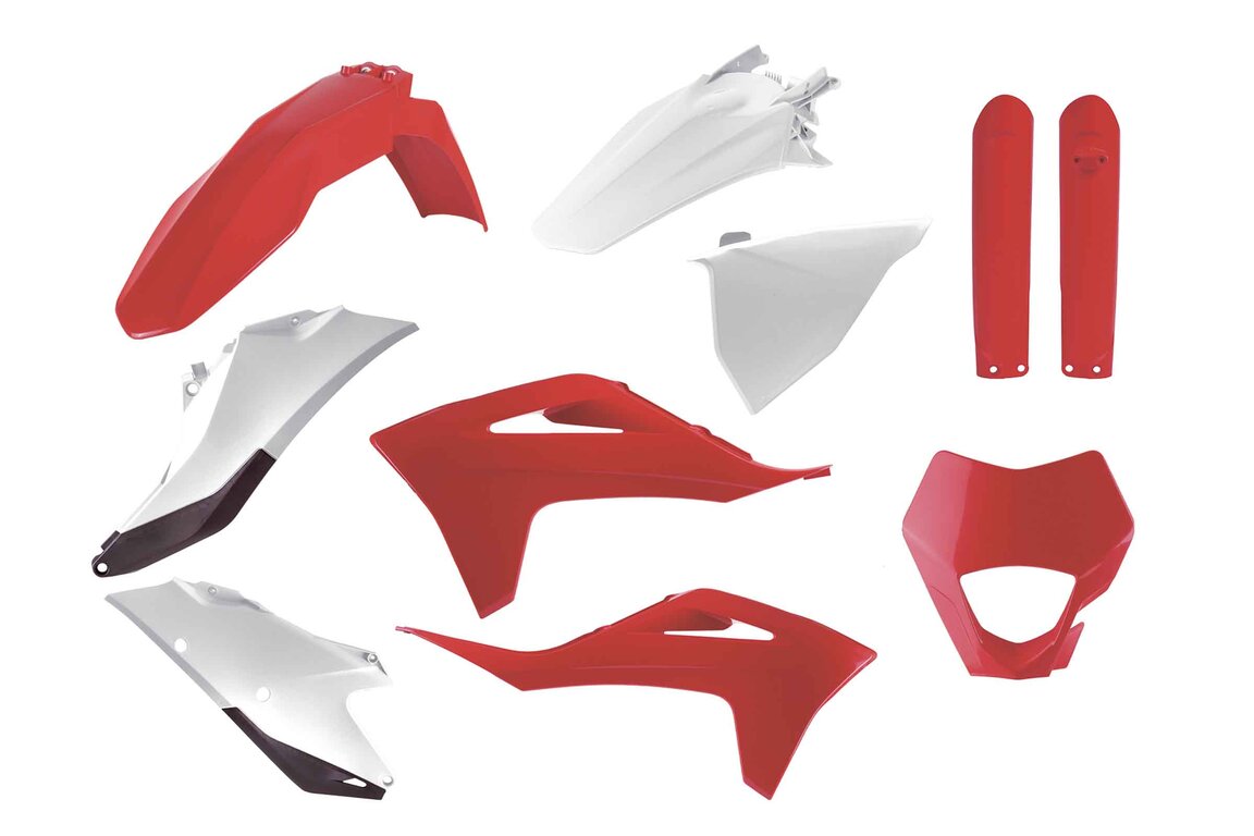 Polisport OEM Color Plastic Kit with Lower Forks for GasGas: EC250 (2021-2023), EC250F (2021-2023), EC300 (2021-2023), EC350F (2021-2023)