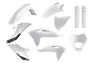 Polisport White Plastic Kit with Lower Forks for GasGas: EC250 (2021-2023), EC250F (2021-2023), EC300 (2021-2023), EC350F (2021-2023)