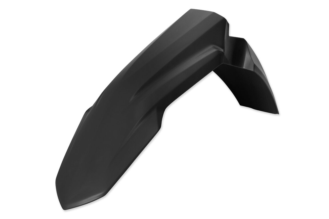 Polisport Black Front Fender for Honda: CRF250R (2022-2027), CRF250RWE (2025-2026), CRF250RX (2022-2027), CRF450R (2021-2026), CRF450R-S (2023-2024), CRF450RWE (2021-2026), CRF450RX (2021-2026), HRC Works Edition (2027)