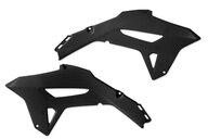 UFO Black Radiator Shroud Set for Honda: CRF250R (2022-2024), CRF450R (2021-2024), CRF450R-S (2023-2024), CRF450RWE (2021-2024)