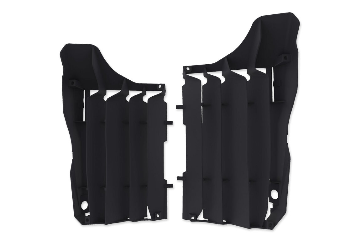 Polisport Black Radiator Louvers for Honda: CRF250R (2018-2019)